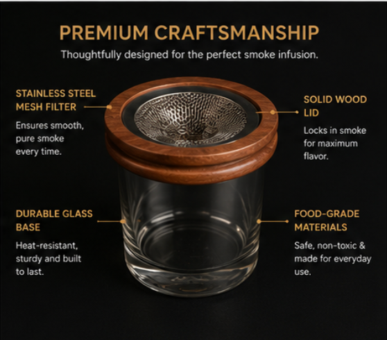 ZipCart Cocktail Drink Smoker Kit | Whiskey & Cocktail Smoker